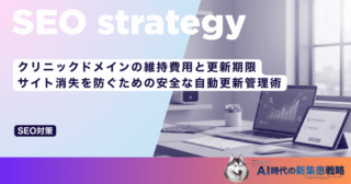 クリニックドメインの維持費用と更新期限｜サイト消失を防ぐための安全な自動更新管理術