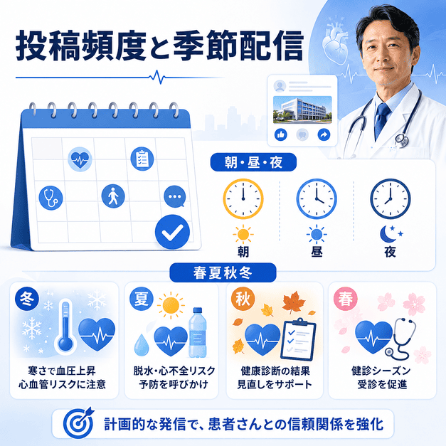 心血管疾患層・健診後・配偶者の三軸でFacebook広告ターゲティングを設計するイラスト