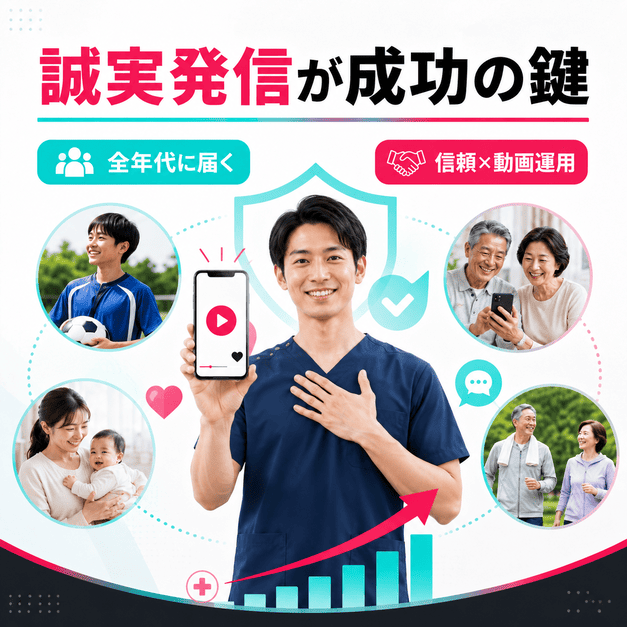 誠実な医療情報発信と全年代への動画到達を両立するリハビリクリニックのTikTok運用