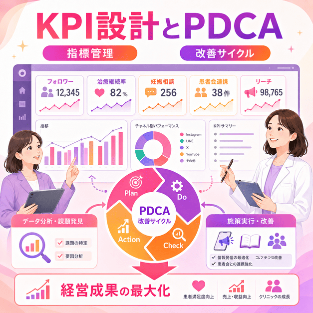 難病ペルソナ向けInstagram運用のKPI管理とPDCAサイクルで経営成果を高めるダッシュボード