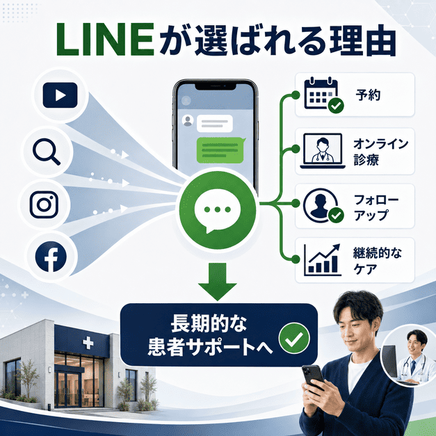 メンズヘルスクリニックでLINEが選ばれる理由