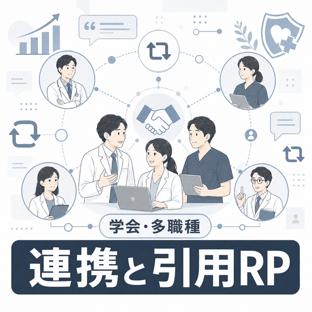医療従事者コミュニティとの連携や引用RPで専門性と拡散力を高める様子