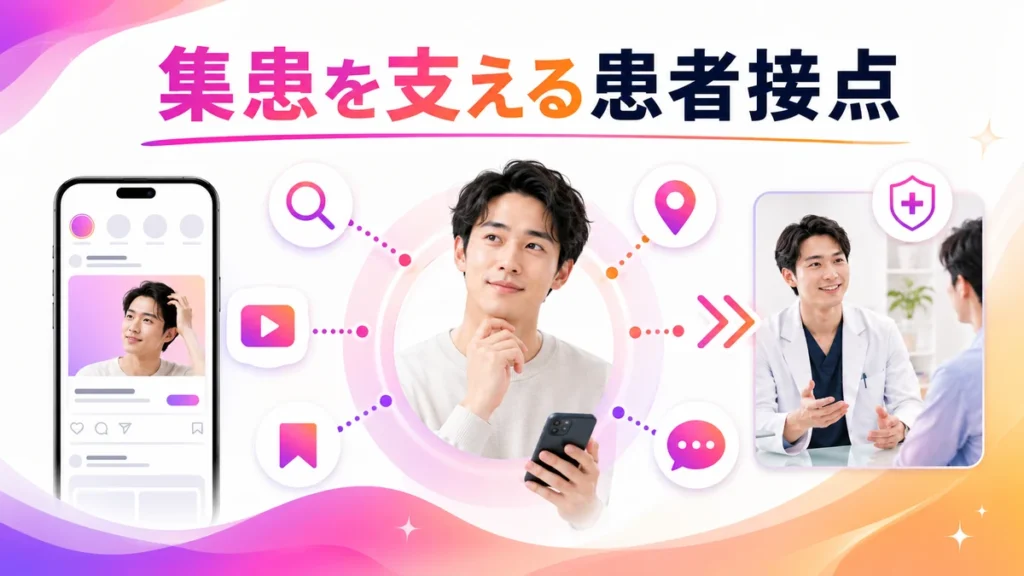 Instagram広告で患者接点を作りAGAクリニックの集患につなげる流れ