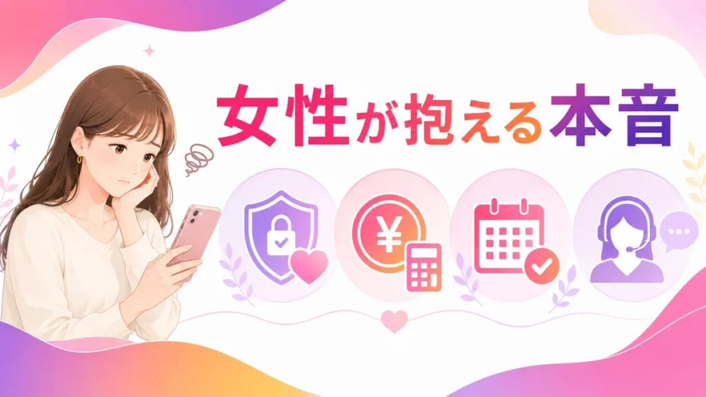 緊急ピルや性病検査広告を見る女性の本音を示す図解