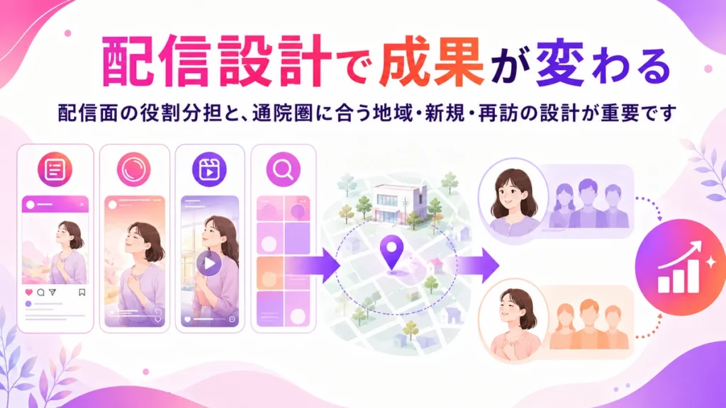 配信面とオーディエンス設計で広告成果が変わる様子