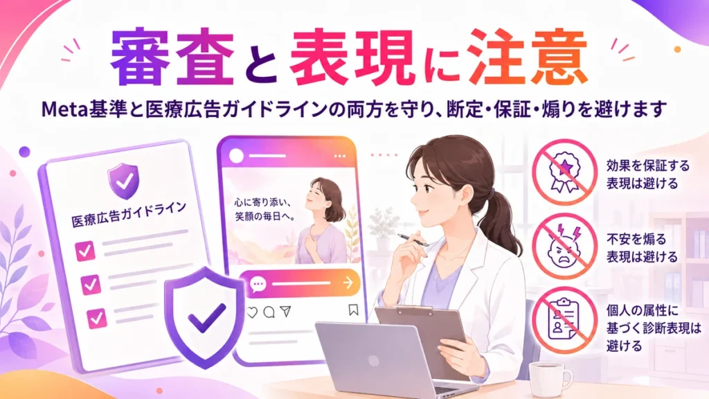 医療広告ガイドラインとMeta基準に沿った審査対策