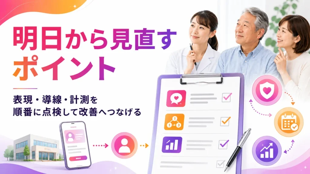 広告表現・導線・計測を明日から見直すチェックポイント